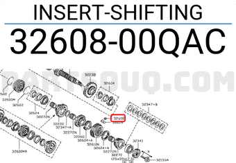 Nissan 3260800QAC INSERT-SHIFTING