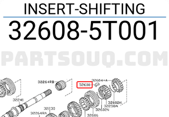 Nissan 326085T001 INSERT-SHIFTING
