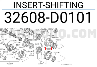 Nissan 32608D0101 INSERT-SHIFTING