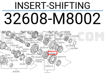 Nissan 32608M8002 INSERT-SHIFTING