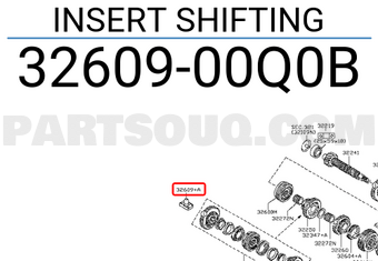 Nissan 3260900Q0B INSERT SHIFTING