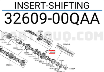 Nissan 3260900QAA INSERT-SHIFTING