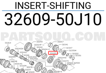 Nissan 3260950J10 INSERT-SHIFTING