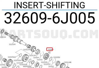 Nissan 326096J005 INSERT-SHIFTING