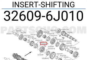 Nissan 326096J010 INSERT-SHIFTING