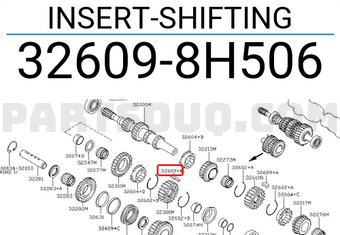 Nissan 326098H506 INSERT-SHIFTING