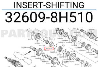 Nissan 326098H510 INSERT-SHIFTING