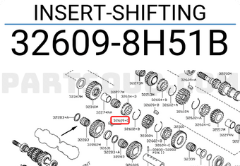 Nissan 326098H51B INSERT-SHIFTING
