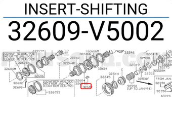 Nissan 32609V5002 INSERT-SHIFTING