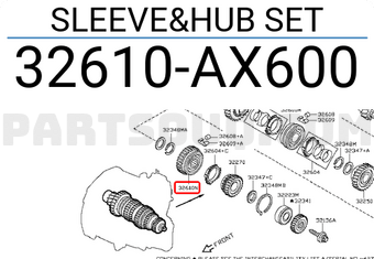 Nissan 32610AX600 SLEEVE&HUB SET