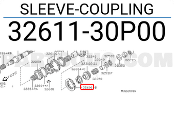 Nissan 3261130P00 SLEEVE-COUPLING