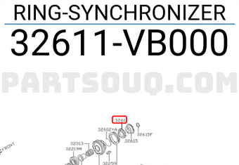 Nissan 32611VB000 RING-SYNCHRONIZER