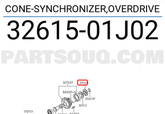 Nissan 3261501J02 CONE-SYNCHRONIZER,OVERDRIVE