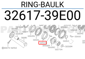 Nissan 3261739E00 RING-BAULK