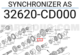 Nissan 32620CD000 SYNCHRONIZER AS