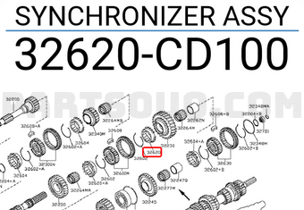 Nissan 32620CD100 SYNCHRONIZER ASSY