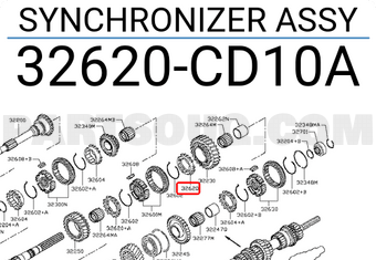 Nissan 32620CD10A SYNCHRONIZER ASSY