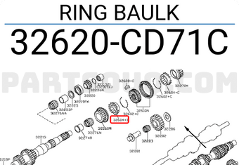 Nissan 32620CD71C RING BAULK