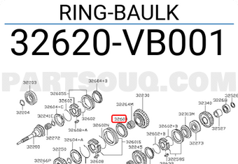 Nissan 32620VB001 RING-BAULK