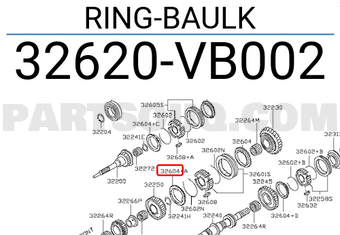 Nissan 32620VB002 RING-BAULK