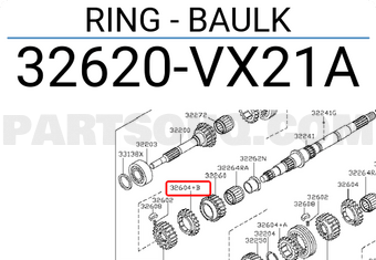 Nissan 32620VX21A RING - BAULK