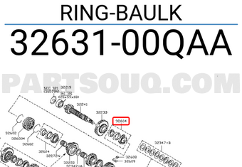 Nissan 3263100QAA RING-BAULK