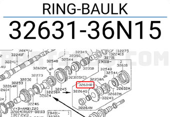 Nissan 3263136N15 RING-BAULK