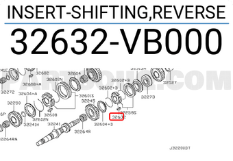Nissan 32632VB000 INSERT-SHIFTING,REVERSE