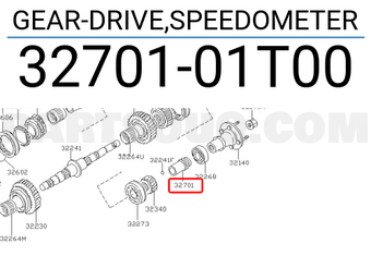 Nissan 3270101T00 GEAR-DRIVE,SPEEDOMETER