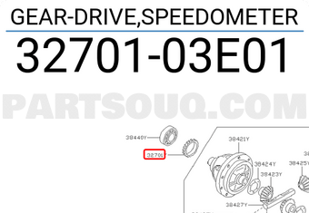 Nissan 3270103E01 GEAR-DRIVE,SPEEDOMETER