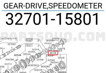 Nissan 3270115801 GEAR-DRIVE,SPEEDOMETER