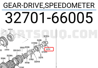 Nissan 3270166005 GEAR-DRIVE,SPEEDOMETER
