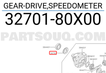 Nissan 3270180X00 GEAR-DRIVE,SPEEDOMETER