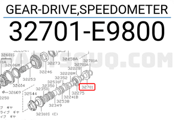 Nissan 32701E9800 GEAR-DRIVE,SPEEDOMETER