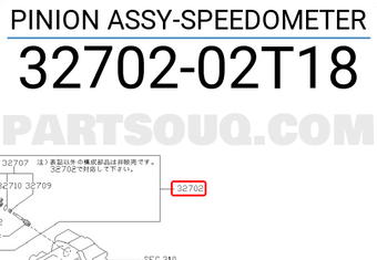 Nissan 3270202T18 PINION ASSY-SPEEDOMETER