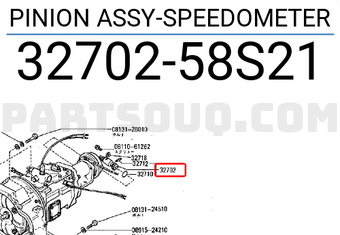 Nissan 3270258S21 PINION ASSY-SPEEDOMETER