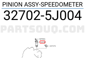 Nissan 327025J004 PINION ASSY-SPEEDOMETER