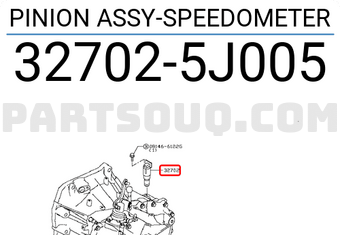 Nissan 327025J005 PINION ASSY-SPEEDOMETER