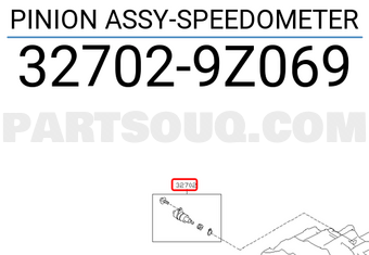 Nissan 327029Z069 PINION ASSY-SPEEDOMETER