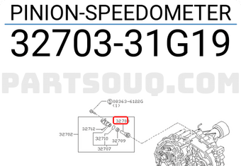 Nissan 3270331G19 PINION-SPEEDOMETER