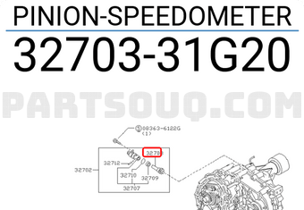 Nissan 3270331G20 PINION-SPEEDOMETER