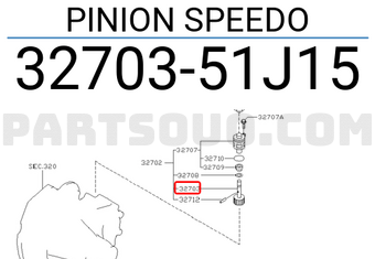 Nissan 3270351J15 PINION SPEEDO