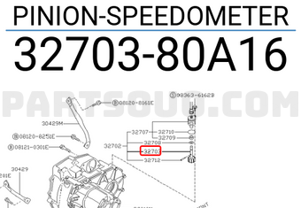 Nissan 3270380A16 PINION-SPEEDOMETER