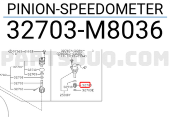 Nissan 32703M8036 PINION-SPEEDOMETER