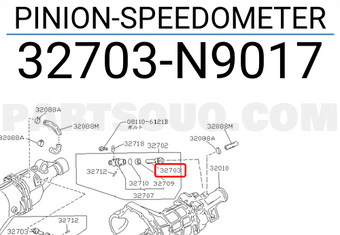 Nissan 32703N9017 PINION-SPEEDOMETER
