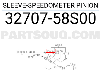 Nissan 3270758S00 SLEEVE-SPEEDOMETER PINION