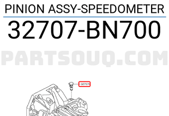 Nissan 32707BN700 PINION ASSY-SPEEDOMETER