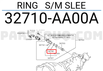 Nissan 32710AA00A RING S/M SLEE