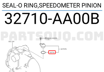 Nissan 32710AA00B SEAL-O RING,SPEEDOMETER PINION