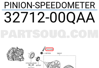 Nissan 3271200QAA PINION-SPEEDOMETER